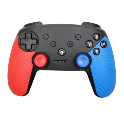 Wireless Bluetooth Game Controller Gamepad for Switch Pro, Support Turbo Function(Red Black) - Image 2