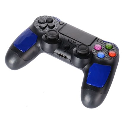 Wireless Bluetooth Diamond Texture Shock Touch Plate Game Handle Controller with Smart Indicator for Sony PS4(Blue) - Image 3