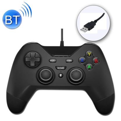 USB Wired Gamepad Controller for Play Station PS3 / PC / Android  / PSVita TV / PC XBOX360(Black)