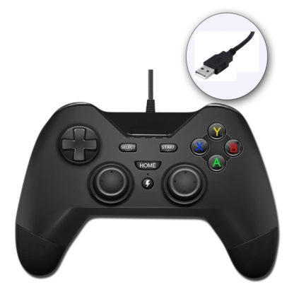 USB Wired Gamepad Controller for Play Station PS3 / PC / Android  / PSVita TV / PC XBOX360(Black) - Image 2