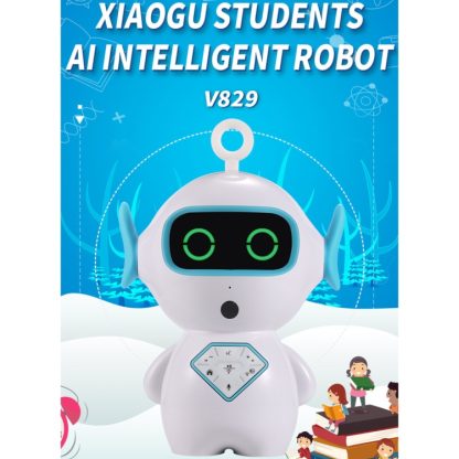 V829 Xiaogu Students AI Intelligent WiFi Smart Robot (Blue) - Image 3