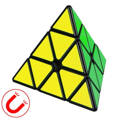 Moyu QIYI M Series Magnetic Speed Magic Cube Pyramid Cube Puzzle Toys (Black)