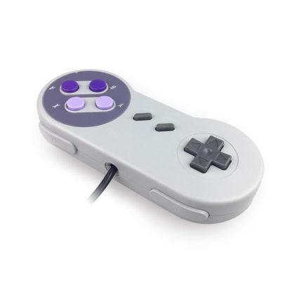 Wired Game Controller Classic Game Handle for Nintendo SNES(Purple) - Image 3