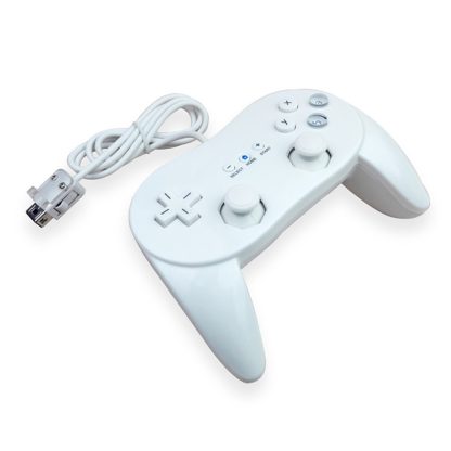 Classic Wired Game Controller Gaming Remote For Nintendo Wii(White) - Image 2