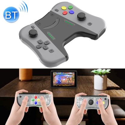 SP-5088ZJ For Switch Joy-con Left and Right Wireless Bluetooth GamePad Game Handle Controller(Dark Gray)