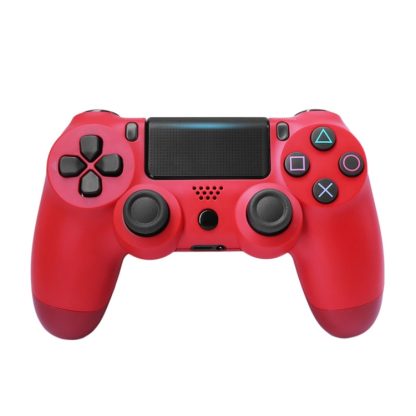 Wireless Bluetooth Game Handle Controller with Lamp for PS4, US Version(Red)