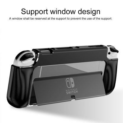 TPU + PC Protective Cover for Nintendo Switch OLED(Black) - Image 3