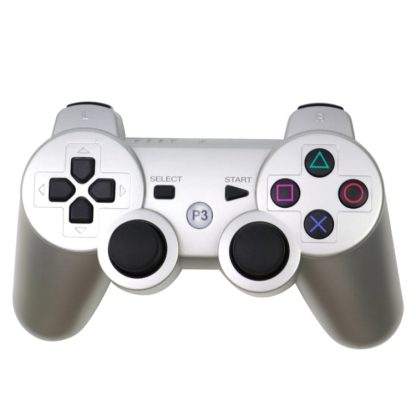 Snowflake Button Wireless Bluetooth Gamepad Game Controller for PS3(Silver)