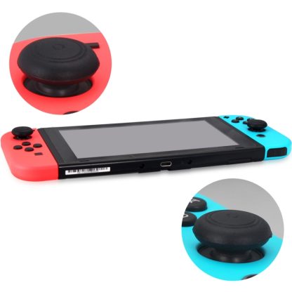 DOBE TNS-877 6 in 1 Silicone Thumb Grips Cap Switch Cover Kits for Nintendo Switch(Black) - Image 3