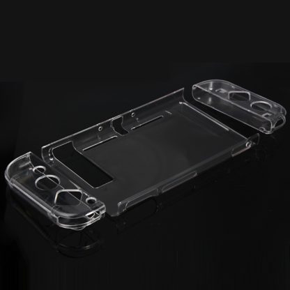 DOBE TNS-1710 4 in 1 Crystal Hard Shell Case for Nintendo Switch Body and Gamepad(Transparent)