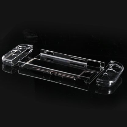 DOBE TNS-1710 4 in 1 Crystal Hard Shell Case for Nintendo Switch Body and Gamepad(Transparent) - Image 3