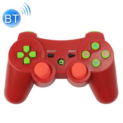 Bending Wireless Bluetooth Game Handle Controller for PS3(Red)