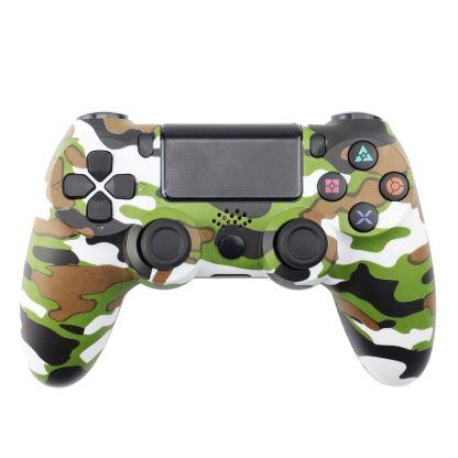 Army Green Camouflage Wireless Bluetooth Game Handle Controller for PS4 - Image 2