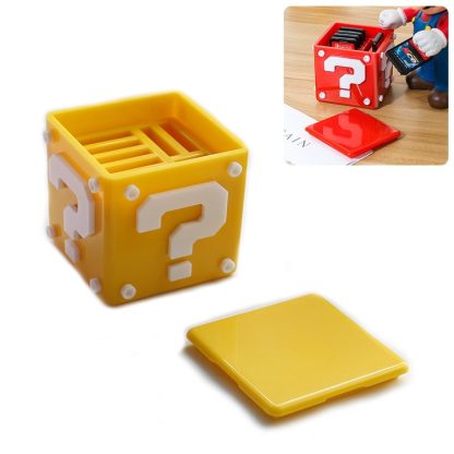 12 in 1 Box Game Card TF Card Holder Box for Nintendo Switch(Yellow)