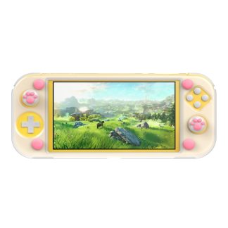 Baseus WISWLT-24 For Switch Lite Cat-paw Silicone Protective Case with 2 Key Cap(Pink + White)