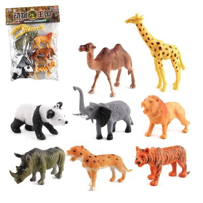 1280-1 8 in 1 Cute Animal Kingdom Decoration Toys Set