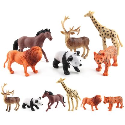 1280-2 6 in 1 Cute Animal Kingdom Decoration Toys Set - Image 3