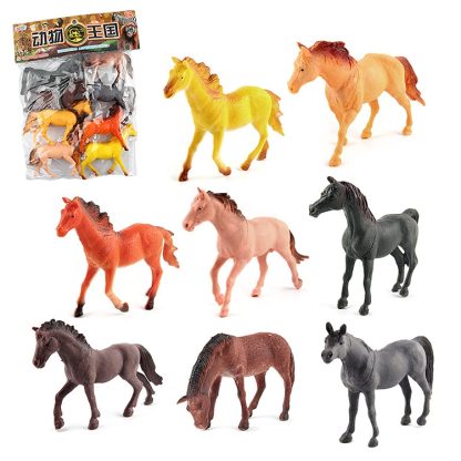 1281 8 in 1 Cute Horses Decoration Toys Set