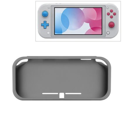 Silicone Half Coverage Protective Case for Switch Lite(Grey)