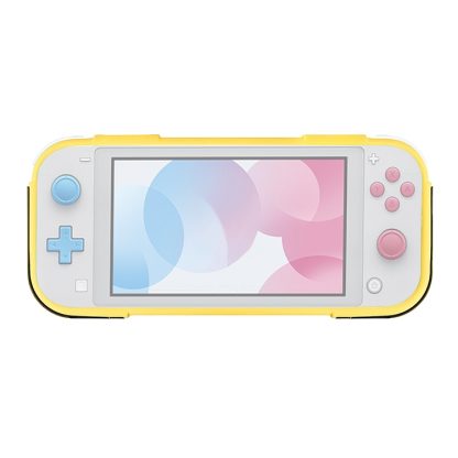 2 In 1 TPU Protective Case with Holder for Switch Lite(Yellow)