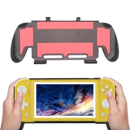 Non-slip Grip Handle Protective Case for Switch Lite(Red)