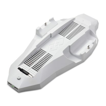 Multi-function Host Machine Dissipate Heat Game Handle Charging Base Holder for PS4(White) - Image 2