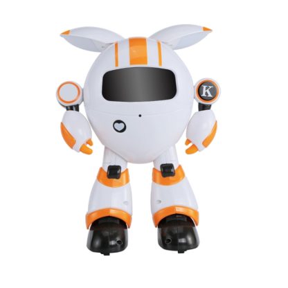 JJR/C R14 Children Intelligent Early Education Robot Learning Story Machine with Remote Control, Support Touch Mode(Oran - Image 2