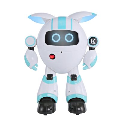 JJR/C R14 Children Intelligent Early Education Robot Learning Story Machine with Remote Control, Support Touch Mode(Blue