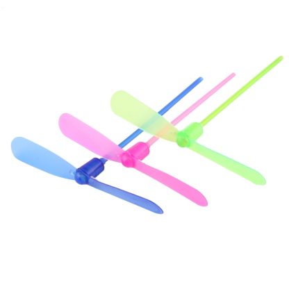 10 PCS Amazing LED Light Flying Bamboo Dragonfly Toy, Random Color Delivery - Image 3