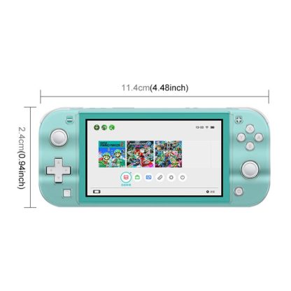 IPLAY Game Host PC Crystal Protective Case with Tempered Glass Film for Switch Lite(Transparent) - Image 2