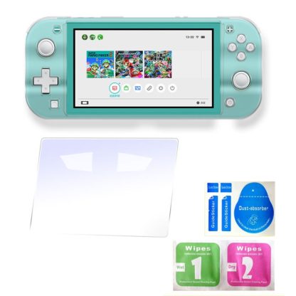 IPLAY Game Host PC Crystal Protective Case with Tempered Glass Film for Switch Lite(Transparent) - Image 3