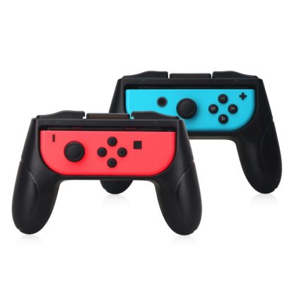 OIVO 2 PCS Left and Right Game Handle Grip Controller for Nintendo Switch Joy-con Grip(Black)