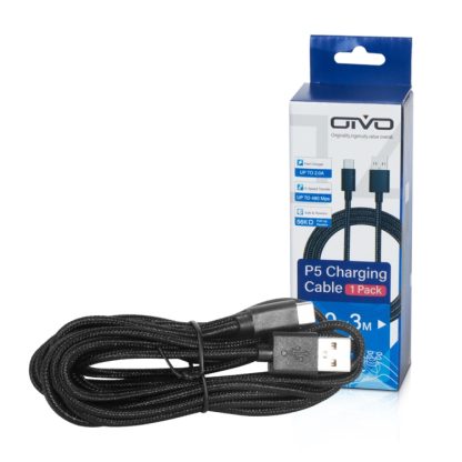 OIVO IV-P5229 3m 1A USB Type-C Charging Data Cable for PS5 / Switch Pro / Xbox Series