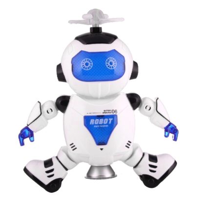 11006 3-CH Colorful LED Music Dancing Robot, Size: About 15.7 x 8.4 x 21.5cm(Blue) - Image 2