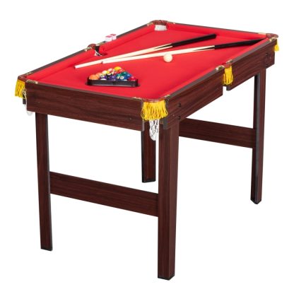 [US Warehouse] Foldable Billiard Table, Size: 119x66x73cm (Red) - Image 2