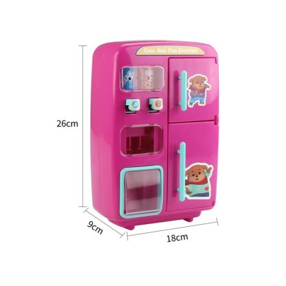 MoFun QC8B Electric Simulation Refrigerator + Vending Machine Kids Toy Set with Door, Support Light / Ringtone / Fog Fun - Image 3