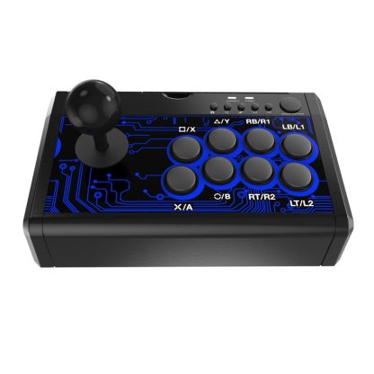 Dobe TP4-1886 7 in 1 Game Joystick KOF Fighting Arcade Handle for Nintendo Switch / PS4 / Xbox One(Black)