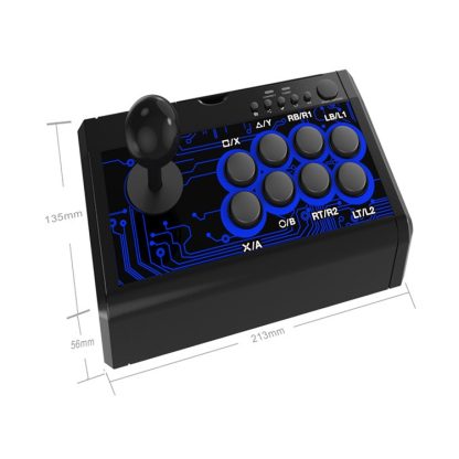 Dobe TP4-1886 7 in 1 Game Joystick KOF Fighting Arcade Handle for Nintendo Switch / PS4 / Xbox One(Black) - Image 2