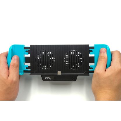 IPLAY Host Charging Grips Stand Shell Cooling Fan for Switch Lite(Blue) - Image 3