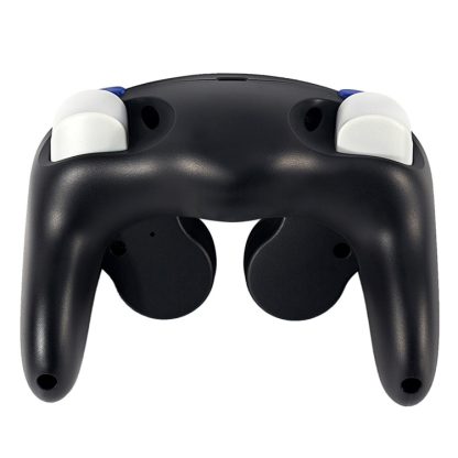 Three-point Decorative Strip Wired Game Handle Controller for Nintendo NGC(Black Blue) - Image 3