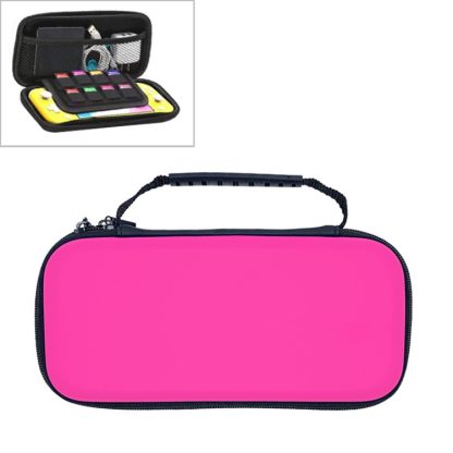 Portable EVA Game Machine Storage Bag Protective Case Handbag for Switch Lite(Pink)