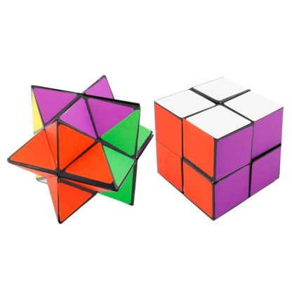 Z9 2 in 1 Colorful Combination Puzzles Magic Cube Reverse Infinity Fidget Cube Pressure Reduction Toy - Image 2