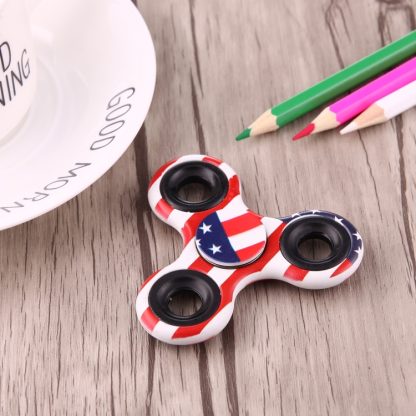 Fidget Spinner Toy Stress Reducer Anti-Anxiety Toy for Children and Adults,  Steel Beads Bearing + ABS Material, US Flag - Image 3