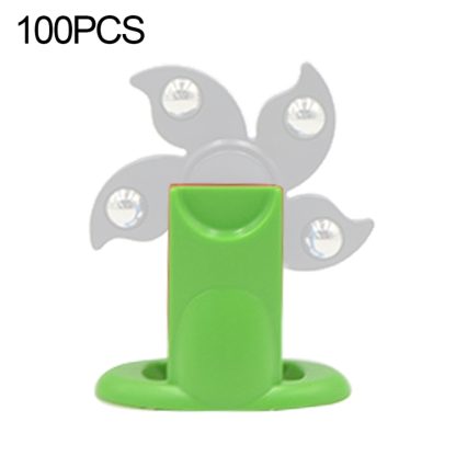 100 PCS Plastic Desk Display Rack Rotating Holder for Fidget Spinner(Green)