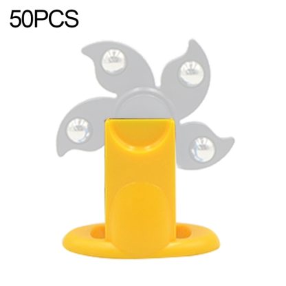 50 PCS Plastic Desk Display Rack Rotating Holder for Fidget Spinner(Yellow)