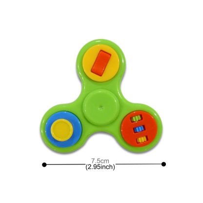 Hand Fidget Pen Spinner Stress Reducer Anti-Anxiety Toy Pen with Button, without Refill,  ABS Material, Three Leaves - Image 3