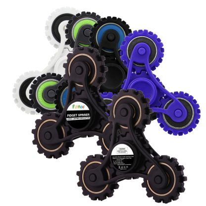 Wheel Gears Fidget Spinner Toy Stress Reducer Anti-Anxiety Toy for Children and Adults, 4 Minutes Rotation Time,  Small - Image 3