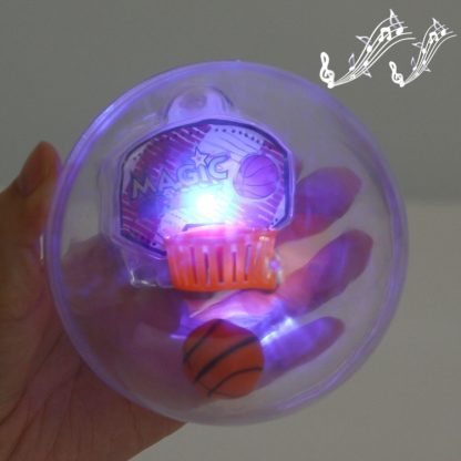 Magic Electronic Basketball Game Stress Reducer Toy with Flashing lights and Cheering Sounds