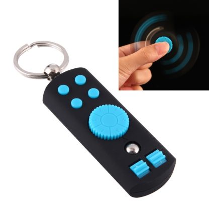 2 in 1 Fidget Spinner Finger  Gyro + Fidget Cube Relieves Stress Anti-Anxiety Toy with Keychain, About 1.5 Minutes Rotat