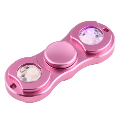 Glowing Fidget Spinner Toy Stress Reducer Anti-Anxiety Toy with Blue + Red LED Light for Children and Adults, 1 Minute R - Image 2